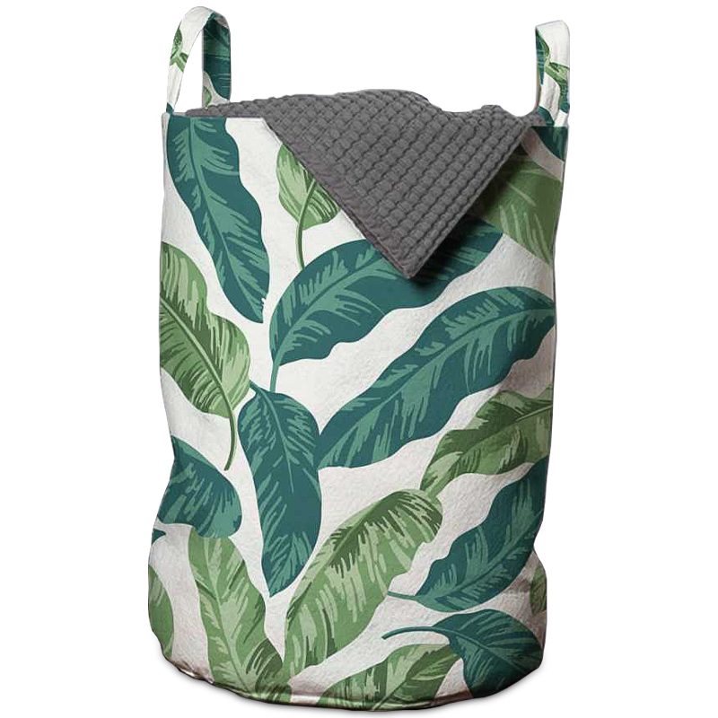 Корзина Leaf Fall Basket Зеленый Белый Корзина Leaf Fall Basket Зеленый Белый во Владивостоке | Loft Concept
