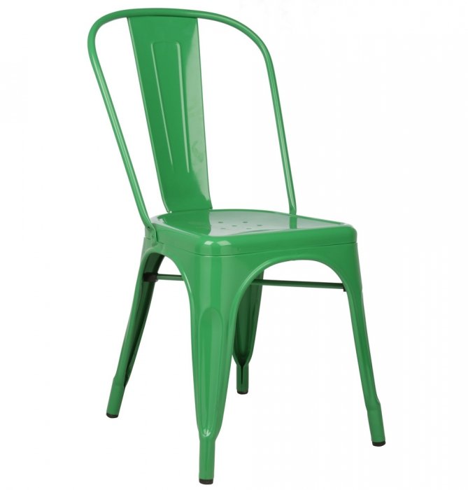 Кухонный стул Tolix Chair Оранжевый Нержавеющая сталь Черный Салатовый Красный Зеленый Желтый Голубой Белый Кухонный стул Tolix Chair Оранжевый Нержавеющая сталь Черный Салатовый Красный Зеленый Желтый Голубой Белый во Владивостоке | Loft Concept