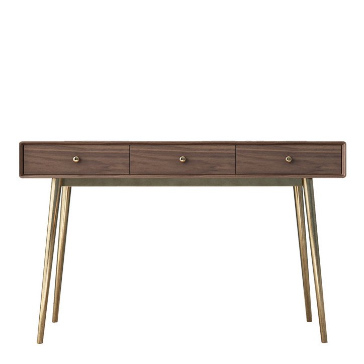 Консоль Walnut console Орех Глянцевое золото Консоль Walnut console Орех Глянцевое золото во Владивостоке | Loft Concept