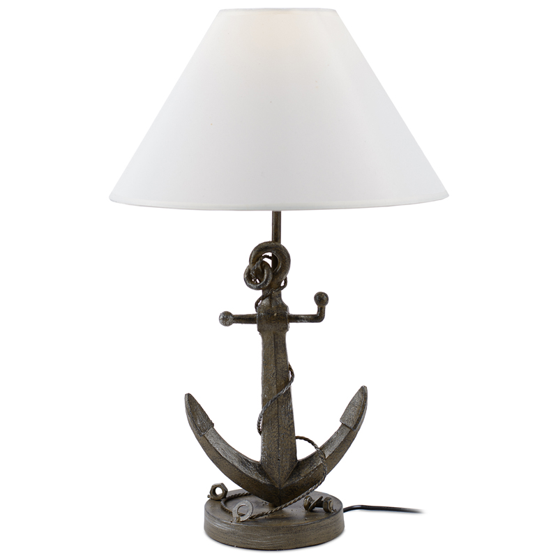 Настольная лампа Sea Anchor Table Lamp Коричневый Белый Настольная лампа Sea Anchor Table Lamp Коричневый Белый во Владивостоке | Loft Concept