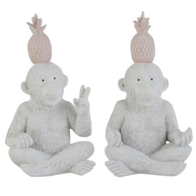 Набор статуэток Monkeys Figurine Светло-серый Набор статуэток Monkeys Figurine Светло-серый во Владивостоке | Loft Concept