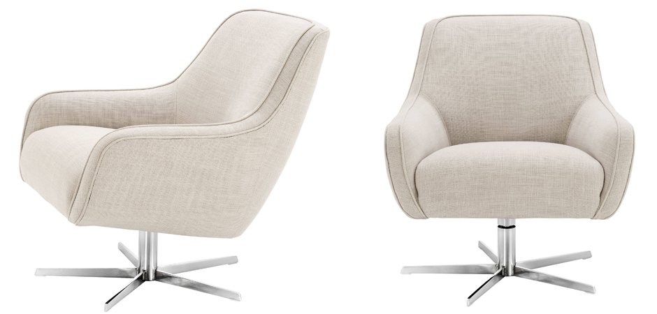 Кресло Eichholtz Swivel Chair Serena Natural Кресло Eichholtz Swivel Chair Serena Natural - Loft-Concept во Владивостоке