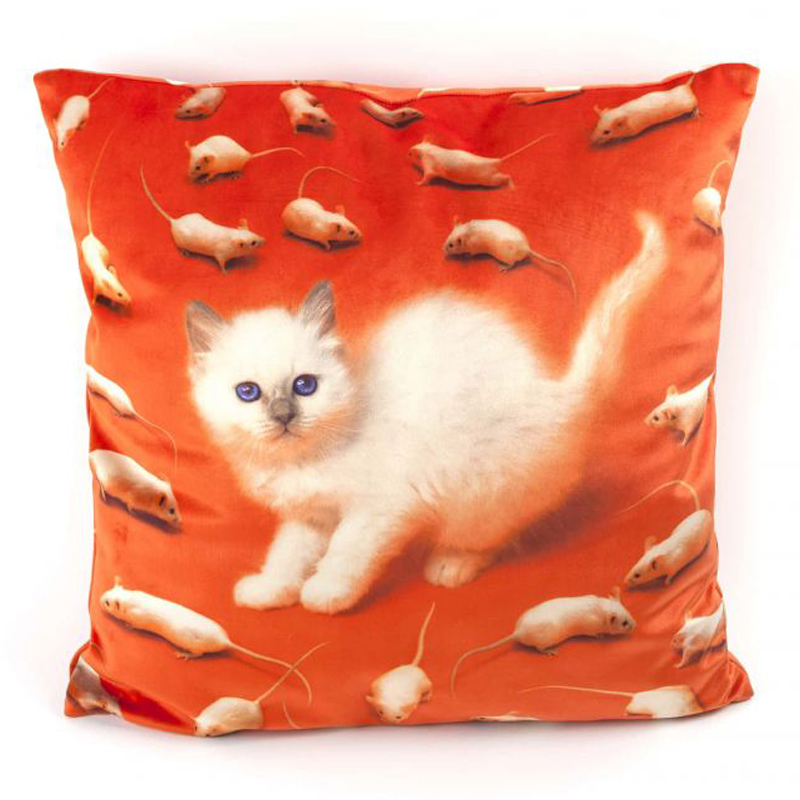 Подушка Seletti Cushion Kitten Мульти Подушка Seletti Cushion Kitten Мульти во Владивостоке | Loft Concept