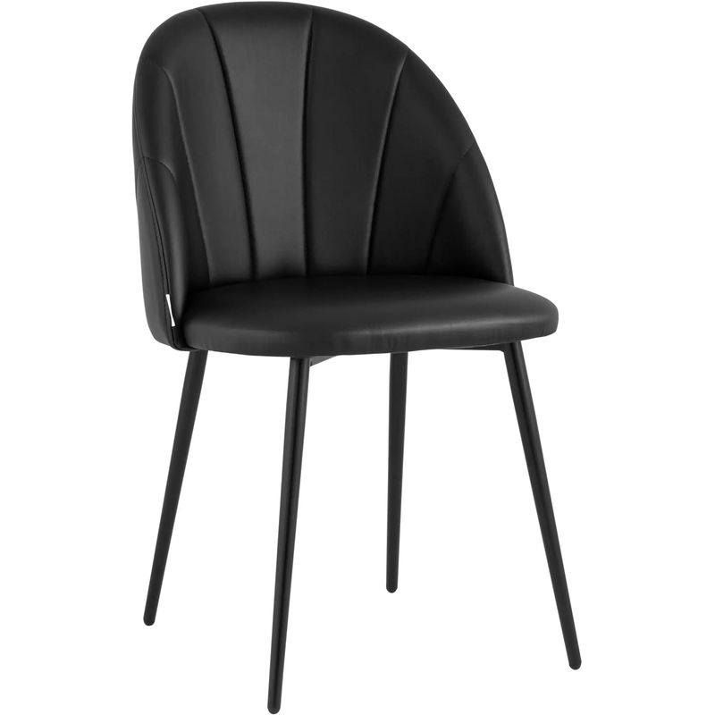 Стул Balsari S Chair Черная Экокожа Черный во Владивостоке | Loft Concept 