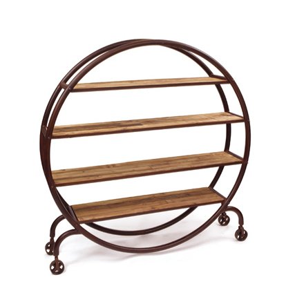 Стеллаж Industrial Metal Round Bookshelf  во Владивостоке | Loft Concept 