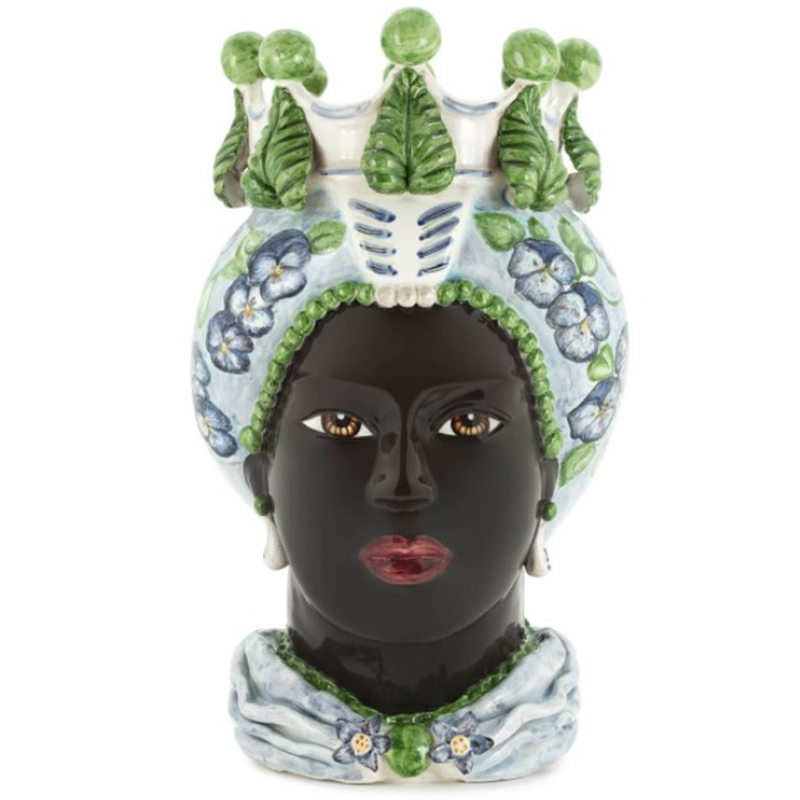 Ваза VASE MORO LADY VIOLET Черный Зеленый Фиолетовый Голубой Ваза VASE MORO LADY VIOLET Черный Зеленый Фиолетовый Голубой во Владивостоке | Loft Concept