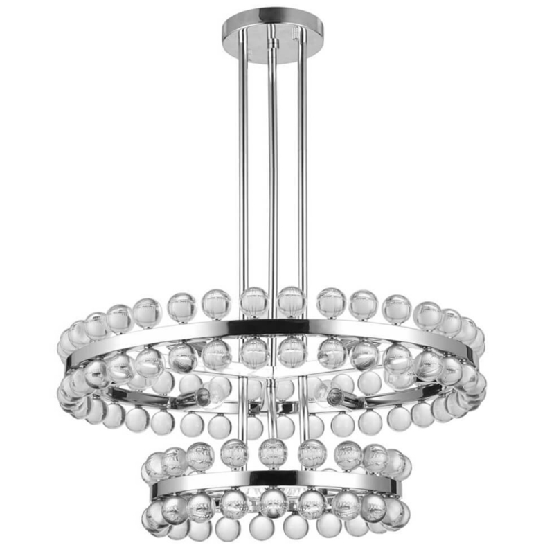 Sacramento Transparent Balls Two Circle Chandelier Хром Прозрачный Sacramento Transparent Balls Two Circle Chandelier Хром Прозрачный во Владивостоке | Loft Concept