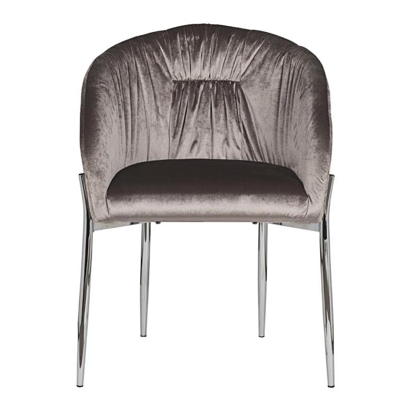 Стул Miranda Chair grey Светло-серый Нержавеющая сталь Стул Miranda Chair grey Светло-серый Нержавеющая сталь во Владивостоке | Loft Concept