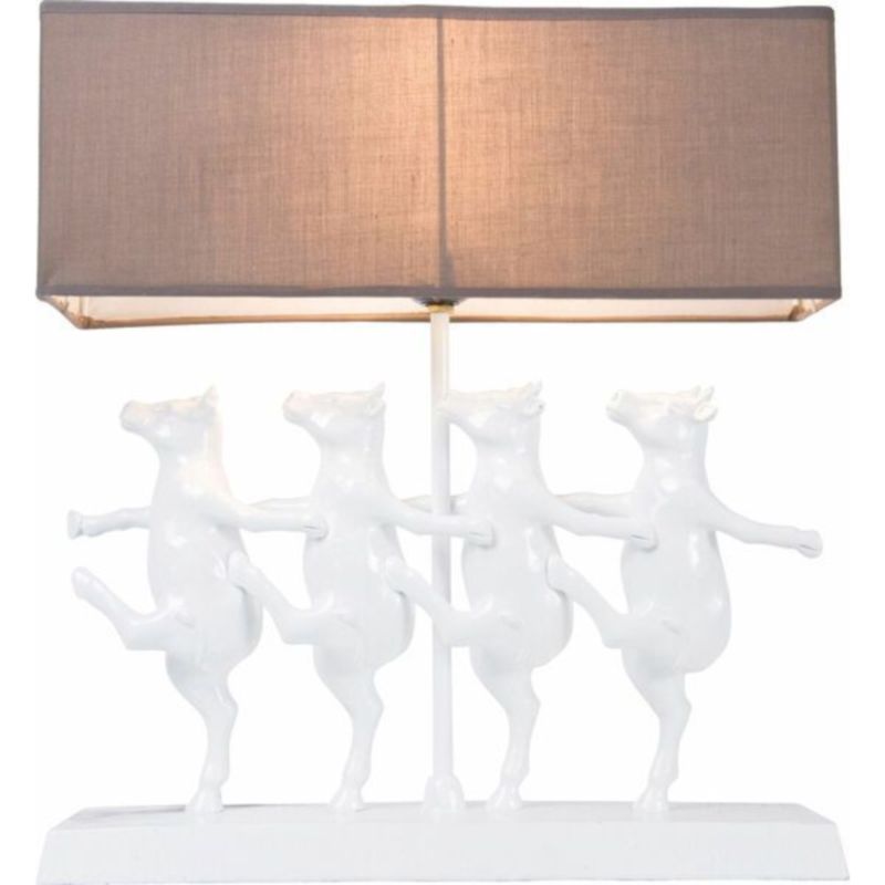 Настольная лампа Cows dancing in the light Белый Бежевый во Владивостоке | Loft Concept 