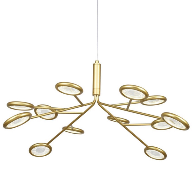 Люстра Gold Bendik Lighting Прозрачный Золотой во Владивостоке | Loft Concept 