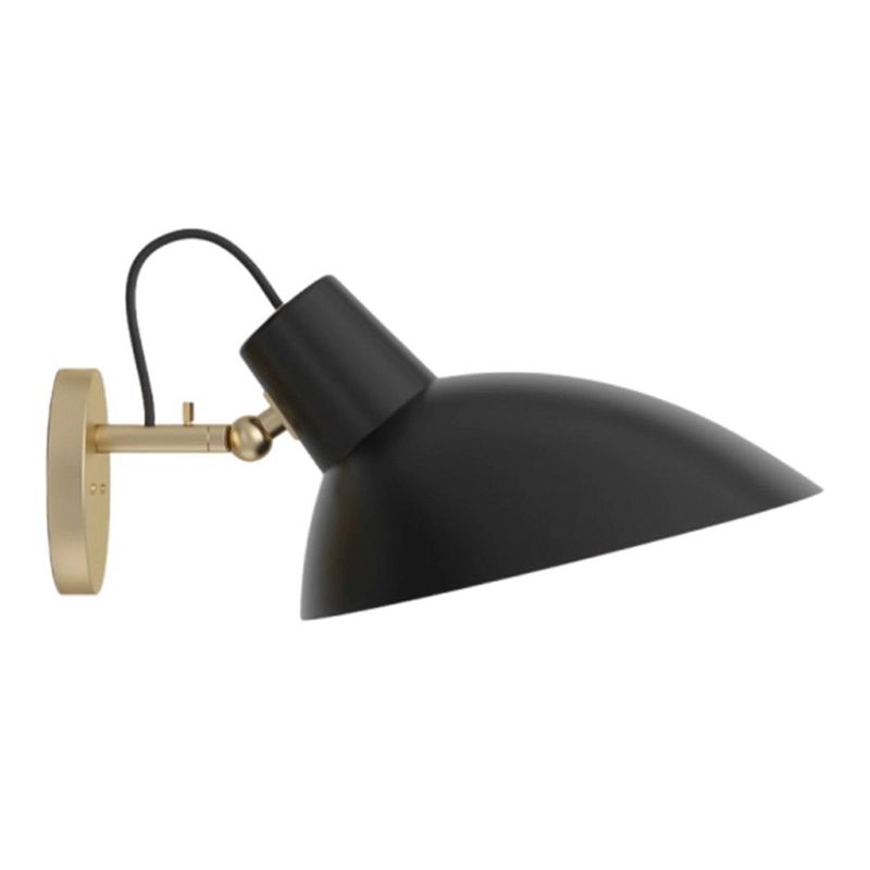 Бра с черным матовым плафоном Retro Light матовое золото Черный Бра с черным матовым плафоном Retro Light матовое золото Черный во Владивостоке | Loft Concept