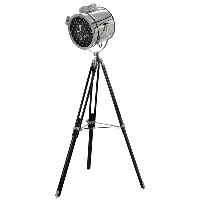 Напольная лампа Riflettore Floor Standing Light Черный Хром Напольная лампа Riflettore Floor Standing Light Черный Хром во Владивостоке | Loft Concept
