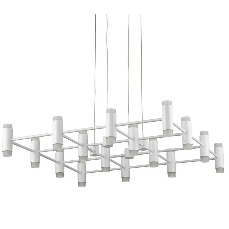 Люстра Rigor & Conciseness Lighting Round Plafond White Белый во Владивостоке | Loft Concept 