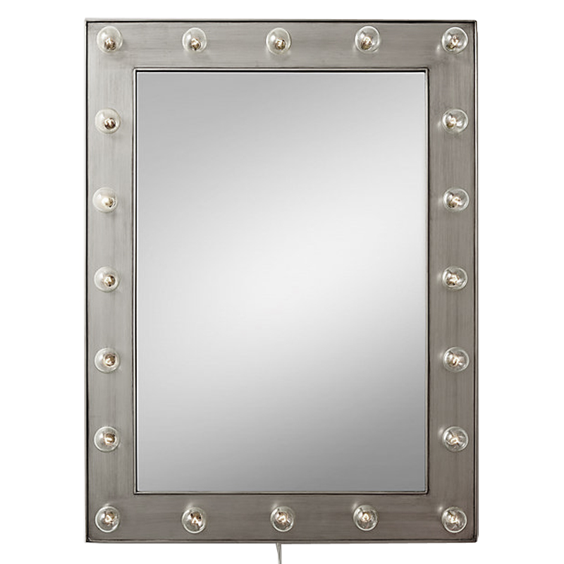 Зеркало с подсветкой Restoration Hardware ILLUMINATED Mirror Pewter Никель Сатин Зеркало с подсветкой Restoration Hardware ILLUMINATED Mirror Pewter Никель Сатин во Владивостоке | Loft Concept