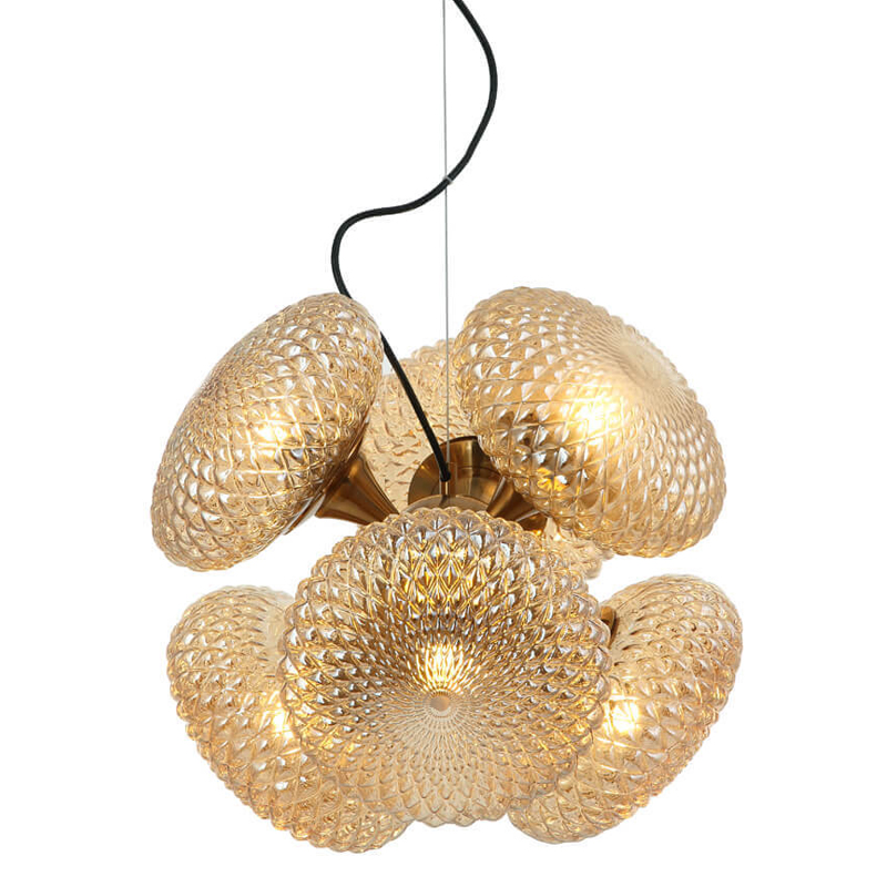 Люстра Glass Solar Balloon bronze 6 Бронза Прозрачный желтый Люстра Glass Solar Balloon bronze 6 Бронза Прозрачный желтый во Владивостоке | Loft Concept