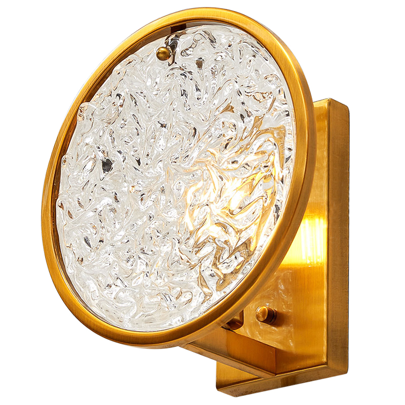 Бра Geraldine Glass Sconce Прозрачное Стекло Латунь Бра Geraldine Glass Sconce Прозрачное Стекло Латунь во Владивостоке | Loft Concept