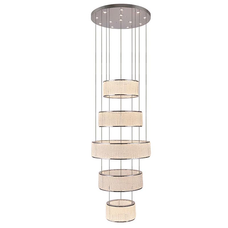 Люстра Crystal Shine Naomi 5 rings Chandelier Хром Прозрачный (Transparent) Люстра Crystal Shine Naomi 5 rings Chandelier Хром Прозрачный (Transparent) во Владивостоке | Loft Concept