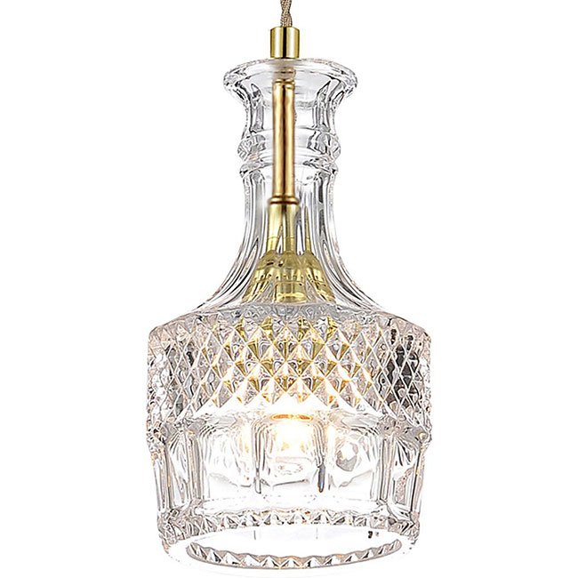 Подвесной светильник lee broom DECANTERLIGHT pendant II Золотой Прозрачное Стекло Подвесной светильник lee broom DECANTERLIGHT pendant II Золотой Прозрачное Стекло во Владивостоке | Loft Concept
