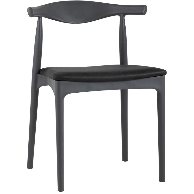 Стул Elbow HANS J.WEGNER с Подлокотником Серый Мягкое Сидение Темно-серый Стул Elbow HANS J.WEGNER с Подлокотником Серый Мягкое Сидение Темно-серый во Владивостоке | Loft Concept