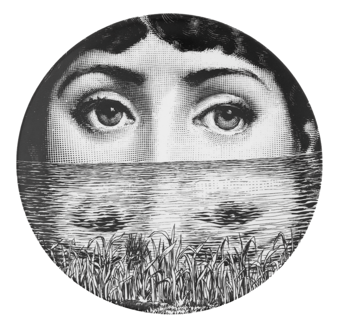 Декоративная тарелка Fornasetti 089 Черный Декоративная тарелка Fornasetti 089 Черный во Владивостоке | Loft Concept