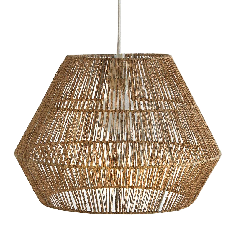 Подвесной светильник Signe Wicker Hemp Beige Бежевый Подвесной светильник Signe Wicker Hemp Beige Бежевый во Владивостоке | Loft Concept
