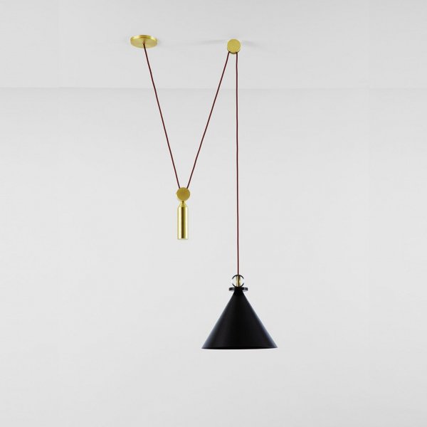Подвесной светильник Shape up Pendant Cone Black Черный Подвесной светильник Shape up Pendant Cone Black Черный во Владивостоке | Loft Concept