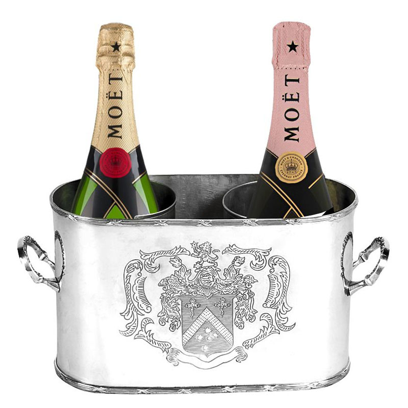 Ведерко для шампанского Eichholtz WINE COOLER MAGGIA DOUBLE Никель Ведерко для шампанского Eichholtz WINE COOLER MAGGIA DOUBLE Никель во Владивостоке | Loft Concept