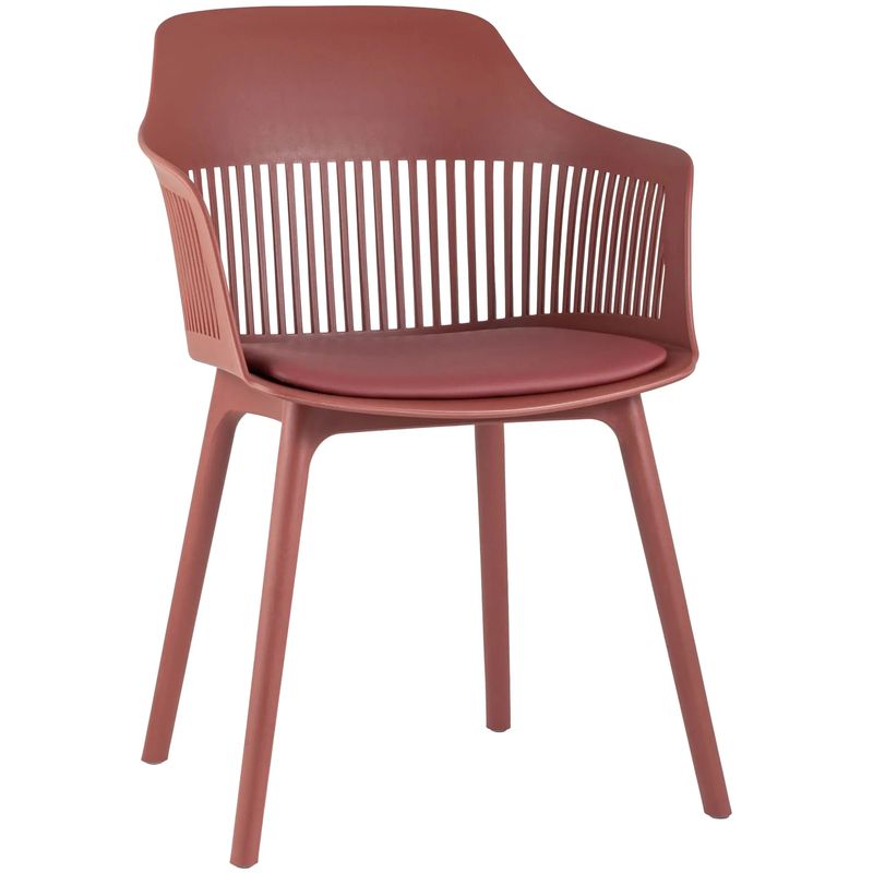 Стул Crocus Chair Терракотовый цвет Подушка эко-кожа Терракотовый во Владивостоке | Loft Concept 