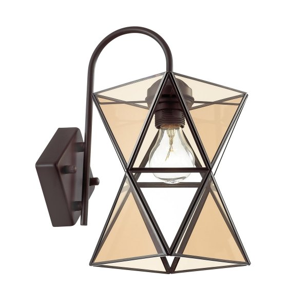 Бра PolyPyramid Glass Bra Cognac Янтарь (Amber) во Владивостоке | Loft Concept 
