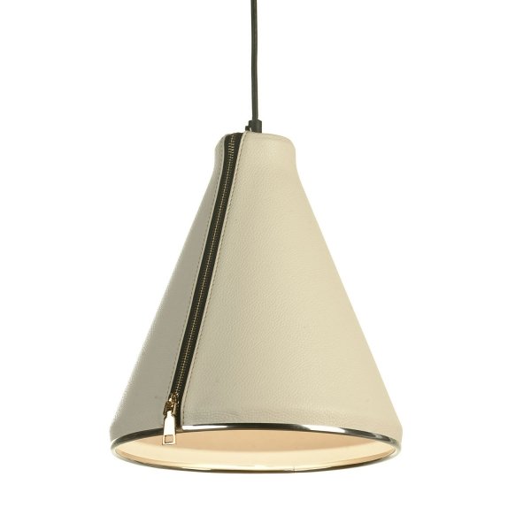 Подвесной светильник Leather Cone Beige Pendant Подвесной светильник Leather Cone Beige Pendant во Владивостоке | Loft Concept