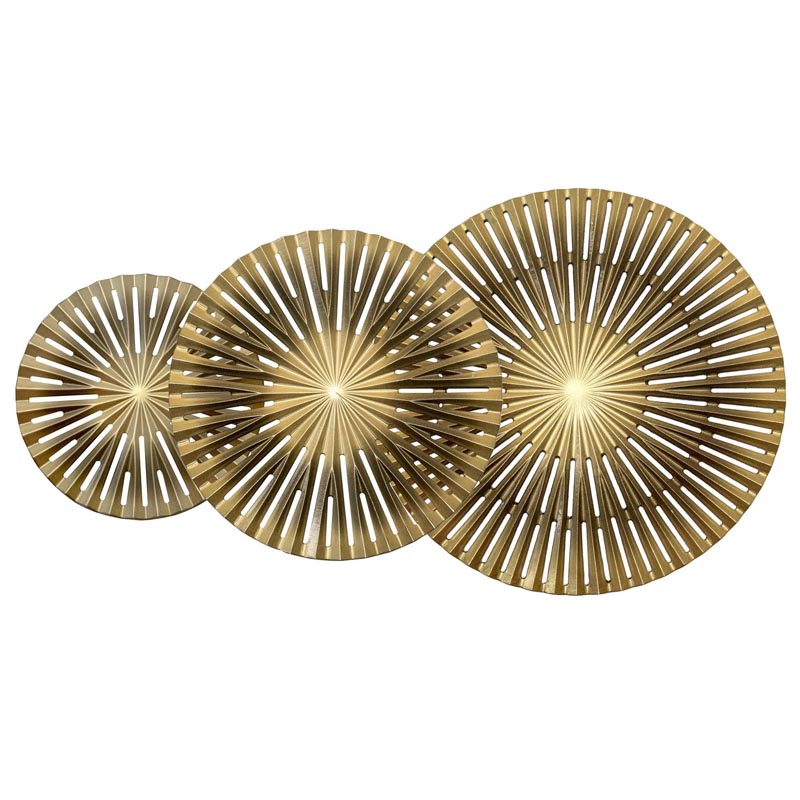 Арт-объект Apollo Brown and Gold Wall Plaque Disc gap 3 Золотой Коричневый Арт-объект Apollo Brown and Gold Wall Plaque Disc gap 3 Золотой Коричневый во Владивостоке | Loft Concept