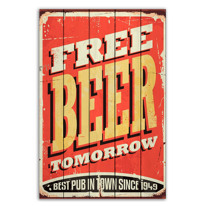 Постер Free Beer Tomorrow  во Владивостоке | Loft Concept 