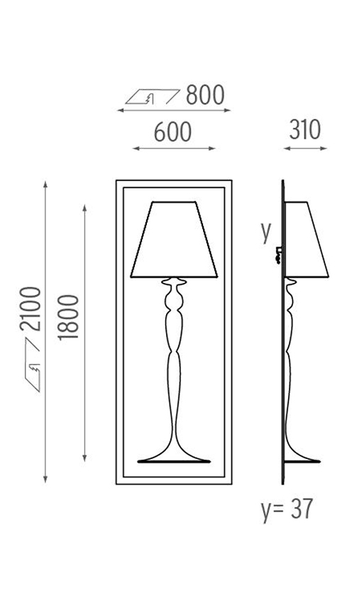 Настенный Светильник Flos Abajourd Hui Large Lampada da parete Настенный Светильник Flos Abajourd Hui Large Lampada da parete во Владивостоке