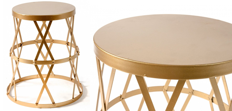 Приставной стол Metal Round Drum Приставной стол Metal Round Drum - Loft-Concept во Владивостоке