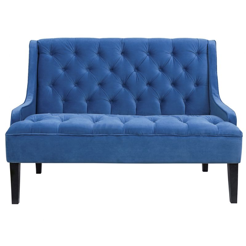 Диван Folket Sofa velour blue Синий Диван Folket Sofa velour blue Синий во Владивостоке | Loft Concept