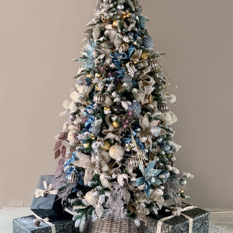 Дизайнерская Ель Голубой и Бежевый Декор Blue and Beige Decor Синий Голубой Бежевый Дизайнерская Ель Голубой и Бежевый Декор Blue and Beige Decor Синий Голубой Бежевый во Владивостоке | Loft Concept