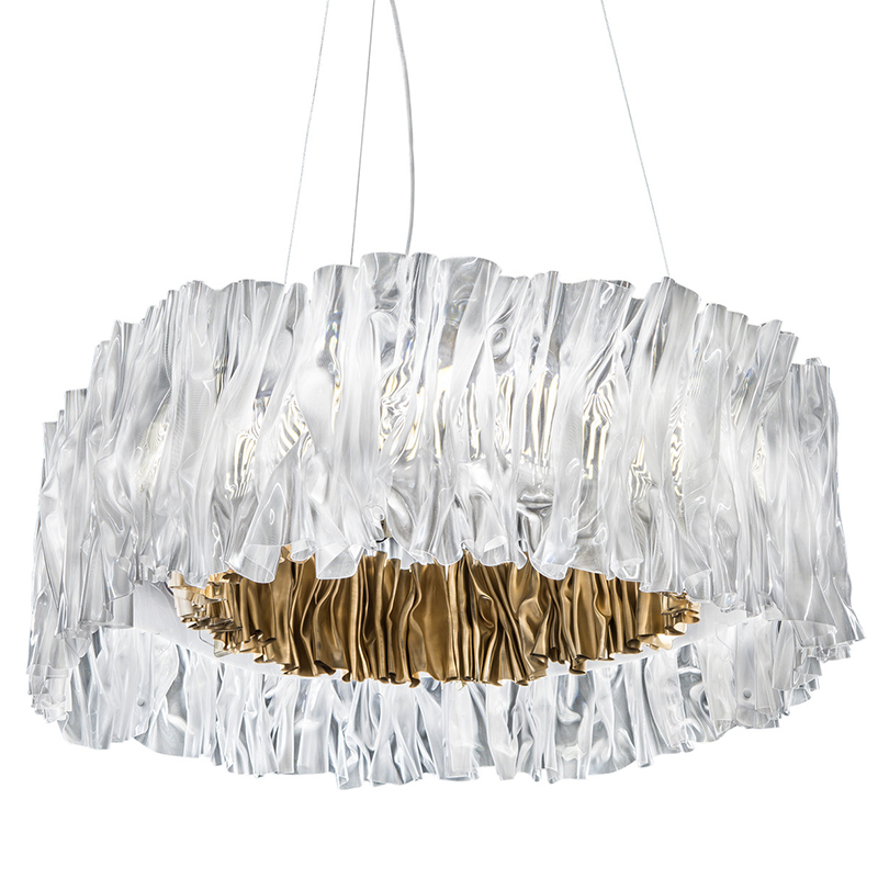 Дизайнерская Плиссированная люстра Pleated Chandelier Золотой Дизайнерская Плиссированная люстра Pleated Chandelier Золотой во Владивостоке | Loft Concept