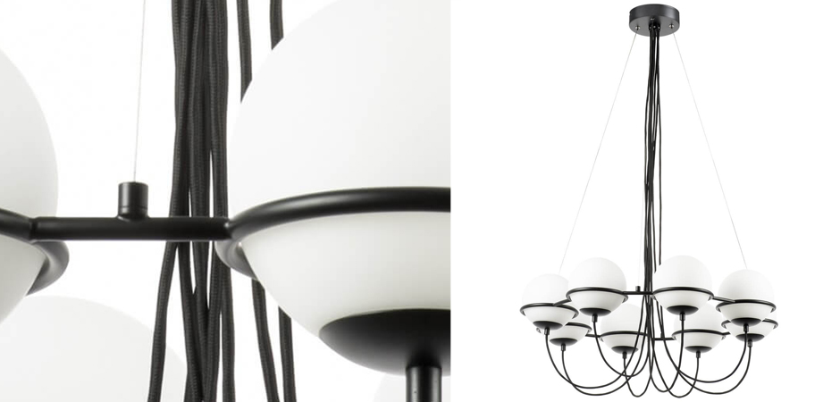 Люстра Melissa Chandelier Black 8 Люстра Melissa Chandelier Black 8 - Loft-Concept во Владивостоке