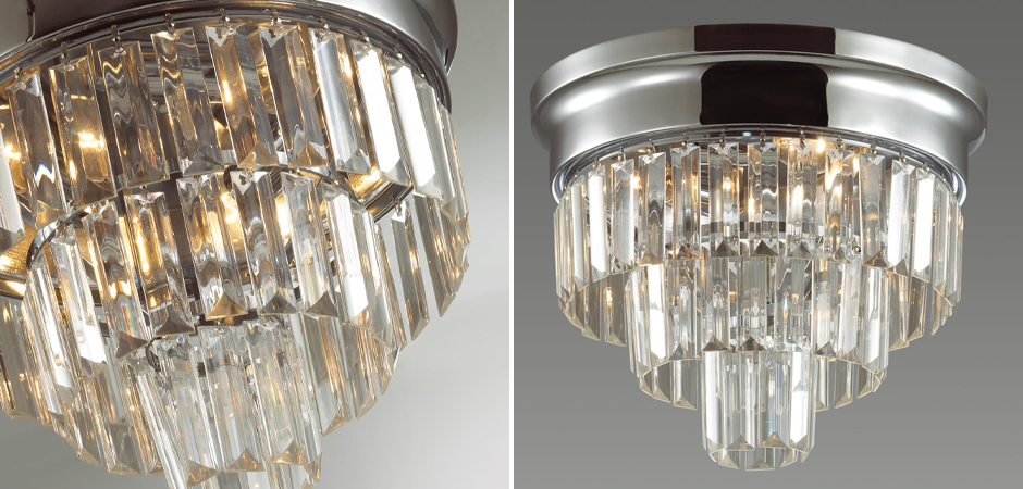 Хрустальная потолочная люстра Crystal Fountain Хром Хрустальная потолочная люстра Crystal Fountain Хром - Loft-Concept во Владивостоке