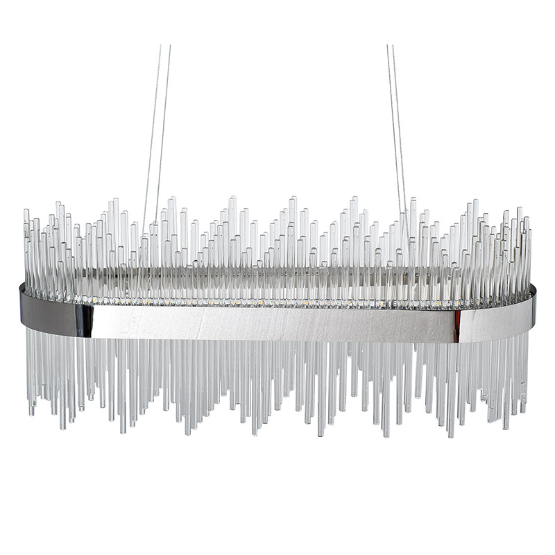 Люстра Nembus Chandelier 80 chrome Хром Прозрачный Люстра Nembus Chandelier 80 chrome Хром Прозрачный во Владивостоке | Loft Concept