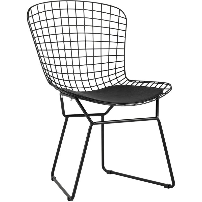 Стул Bertoia Chair Черный Матовый Металл Черный во Владивостоке | Loft Concept 