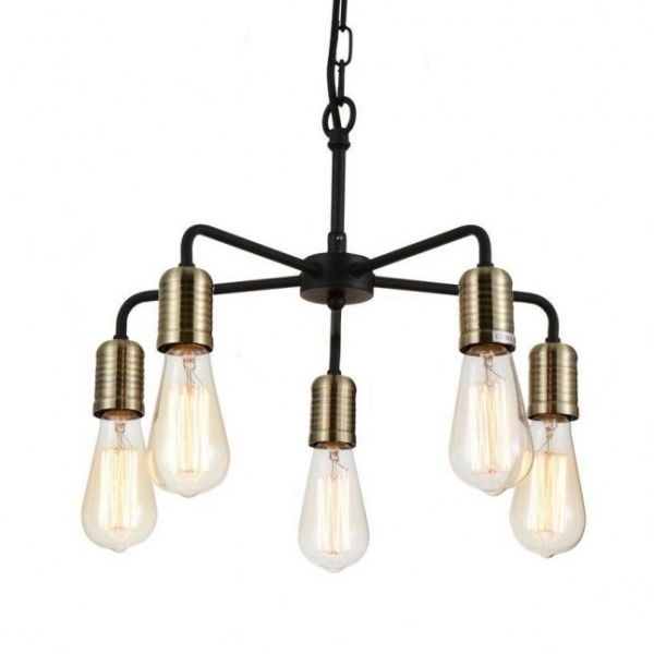 Люстра Bulb Netsch Pendant 5 Черный Люстра Bulb Netsch Pendant 5 Черный во Владивостоке | Loft Concept