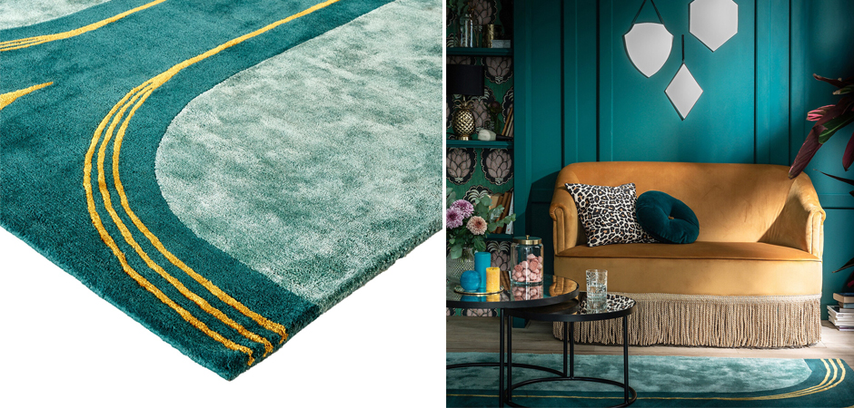 Ковер Carpet Green & Gold Ковер Carpet Green & Gold - Loft-Concept во Владивостоке