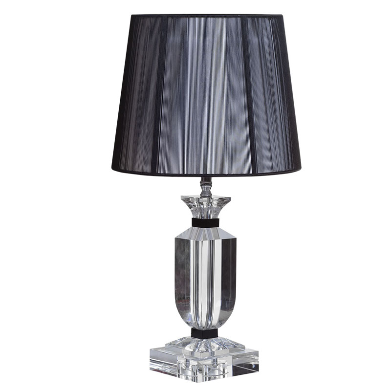 Настольная лампа Crystal Base Table Lamp Черный Настольная лампа Crystal Base Table Lamp Черный во Владивостоке | Loft Concept
