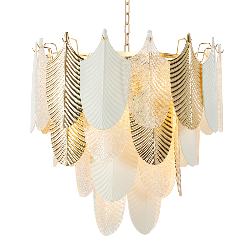 Люстра Abelia Chandelier 62 Золотой Белый Прозрачный Люстра Abelia Chandelier 62 Золотой Белый Прозрачный во Владивостоке | Loft Concept