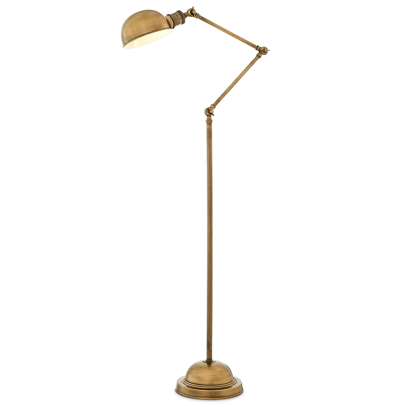 Торшер Eichholtz Floor Lamp Soho Brass Винтажная латунь Латунь Торшер Eichholtz Floor Lamp Soho Brass Винтажная латунь Латунь во Владивостоке | Loft Concept