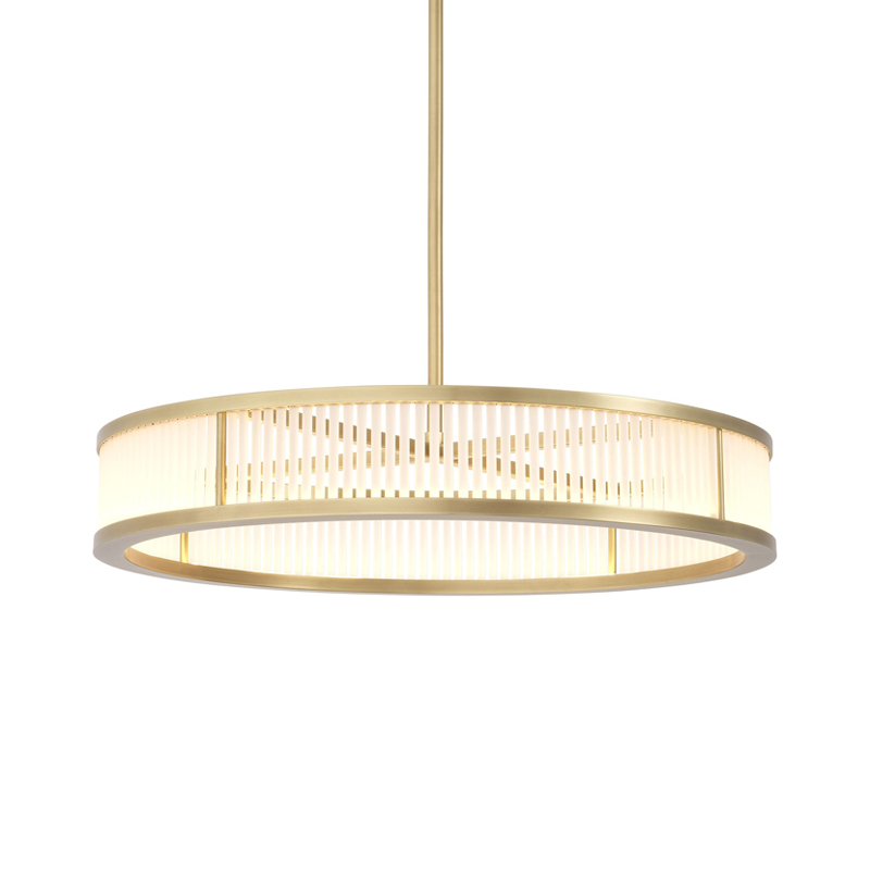 Люстра Eichholtz Chandelier Thibaud S Brass Латунь Античная полированная Белое матовое стекло Люстра Eichholtz Chandelier Thibaud S Brass Латунь Античная полированная Белое матовое стекло во Владивостоке | Loft Concept