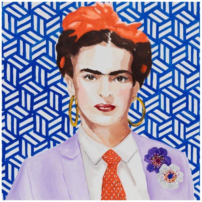 Картина Frida with Lavender Power Suit and Tie Мульти Картина Frida with Lavender Power Suit and Tie Мульти во Владивостоке | Loft Concept