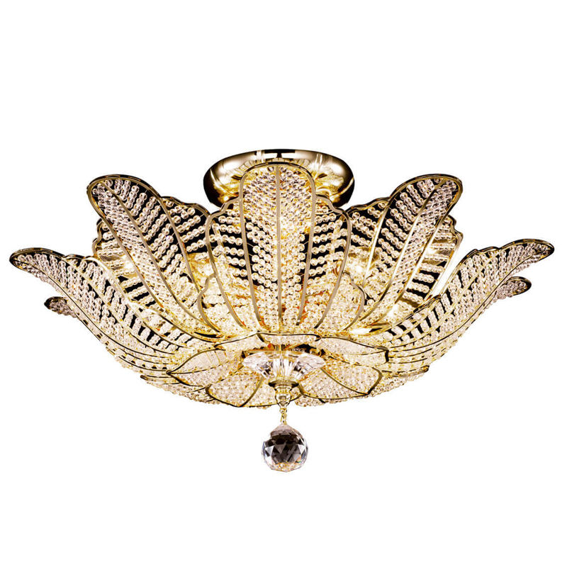 Потолочная люстра Franseza Chandelier gold Золотой Прозрачный (Transparent) Потолочная люстра Franseza Chandelier gold Золотой Прозрачный (Transparent) во Владивостоке | Loft Concept