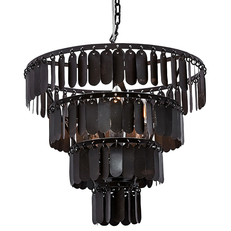 Люстра Manga Black Chandelier Черный Люстра Manga Black Chandelier Черный во Владивостоке | Loft Concept
